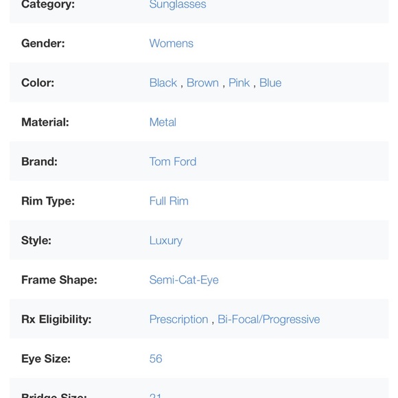 |Tom Ford Nina Women’s TF373 Cat Eye Sunglasses - EXCELLENT used condition - Picture 7 of 13